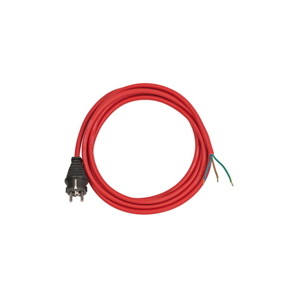  Przewód przyłącza IP44 czerwony 3m H05RR-F 3G1,5mm²